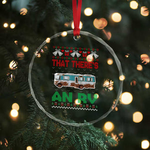 Funny Xmas Movie Crystal Glass Ornament That There's An RV Camping Motorhome Bell TS11 Print Your Wear