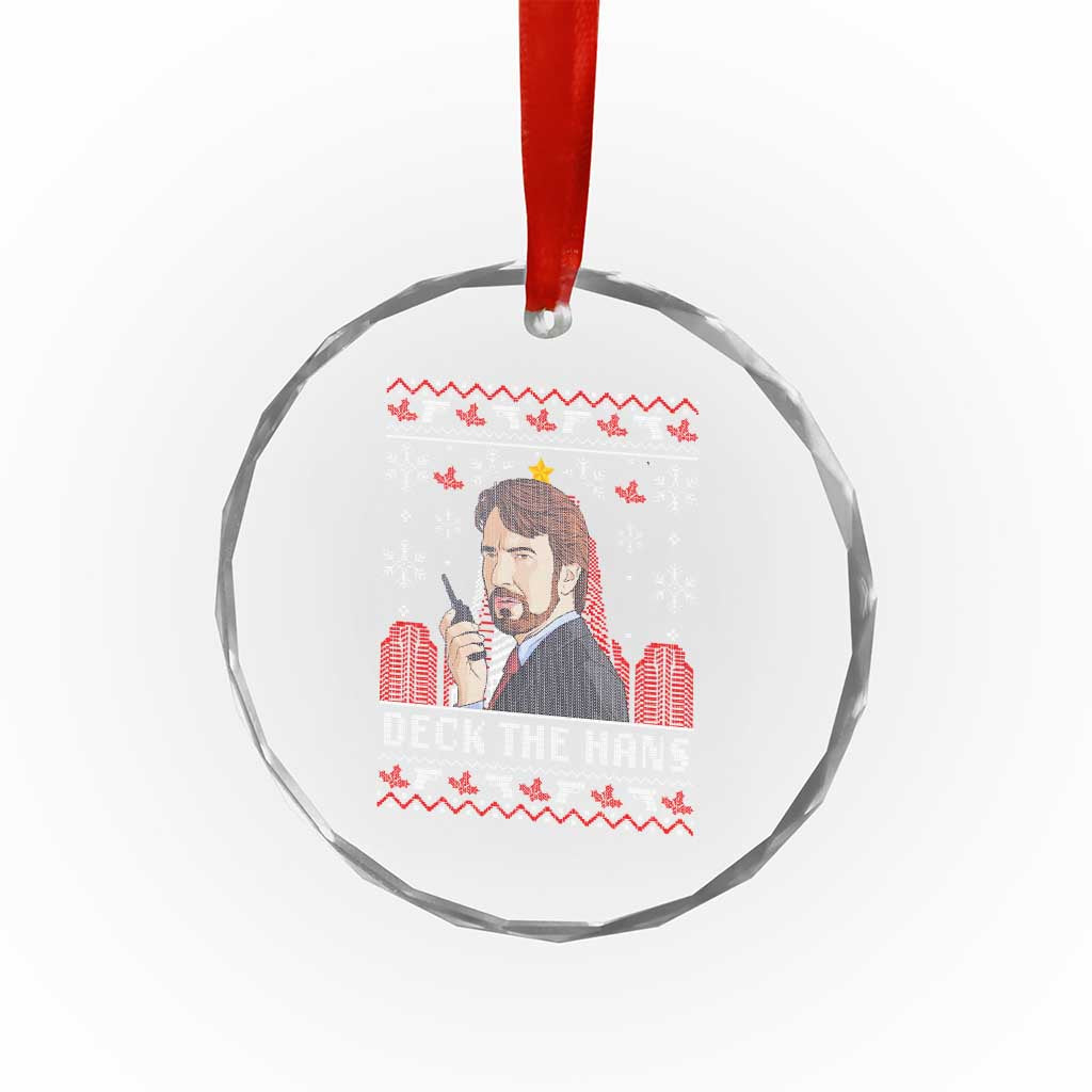 Funny Xmas Nakatomi Plaza Crystal Glass Ornament Deck The Hans TS11 Print Your Wear