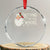 Funny Xmas Naughty Santa Crystal Glass Ornament Nothing For You Whore TS11 Transparent Glass 3'' Circle Print Your Wear
