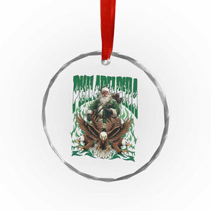 Funny Xmas Philly Crystal Glass Ornament Fly Santa Fly PFE Pride TS10 Print Your Wear