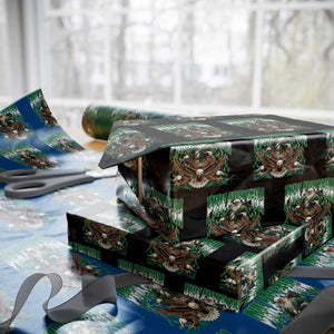 Funny Xmas Philly Wrapping Paper Roll Fly Santa Fly PFE Pride TS10 Black Print Your Wear