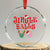 Funny Xmas Pickleball Crystal Glass Ornament Jingle Balls Reindeer Santa Hat Ball TS11 Transparent Glass 3'' Circle Print Your Wear