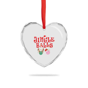 Funny Xmas Pickleball Heart Crystal Glass Ornament Jingle Balls Reindeer Santa Hat Ball TS11 Print Your Wear