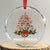 Funny Xmas Pitbull Crystal Glass Ornament Merry Pitmas Christmas Tree Dog Lover TS09 Transparent Glass 3'' Circle Print Your Wear