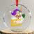 Funny Xmas Retro Cajun Louisiana Santa Crystal Glass Ornament Better Not Boude' New Orleans Saint Symbol TS11 Transparent Glass 3'' Circle Print Your Wear