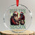 Funny Xmas Santa Crystal Glass Ornament Rizz The Season Cool Santa TS09 Transparent Glass 3'' Circle Print Your Wear