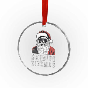 Funny Xmas Santa Crystal Glass Ornament Skibidi Rizzmas Cool Charisma Rizz Santa Claus TS11 Print Your Wear