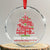 Funny Xmas Santa Gamers Crystal Glass Ornament Game On Santa Chimney Xmas Tree TS11 Transparent Glass 3'' Circle Print Your Wear