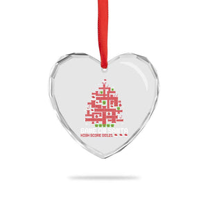 Funny Xmas Santa Gamers Heart Crystal Glass Ornament Game On Santa Chimney Xmas Tree TS11 Print Your Wear