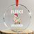 Funny Xmas Sheep Crystal Glass Ornament Fleece Navidad Feliz Spanish Merry Xmas TS02 Transparent Glass 3'' Circle Print Your Wear