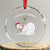 Funny Xmas Snowman Crystal Glass Ornament I Am Sexy And I Snow It TS09 Transparent Glass 3'' Circle Print Your Wear