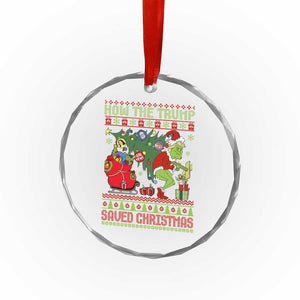 Funny Xmas Trump Crystal Glass Ornament How The Trump Saved Christmas TS09 Print Your Wear