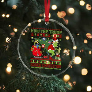 Funny Xmas Trump Crystal Glass Ornament How The Trump Saved Christmas TS09 Print Your Wear
