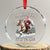 Funny Xmas Trump Crystal Glass Ornament Oh What Fun It Is To Ride Cowboy Trump Riding Horse TS09 Transparent Glass 3'' Circle Print Your Wear