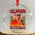 Funny Xmas Trump Crystal Glass Ornament Skibidi Rizzmas Cool Trump Rizz TS09 Transparent Glass 3'' Circle Print Your Wear