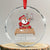 Funny Xmas Weed 420 Crystal Glass Ornament Cocaine Let It Snow Naughty Santa Snorting TS09 Transparent Glass 3'' Circle Print Your Wear