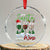 Funny Xmas Wine Crystal Glass Ornament Dear Santa Just Bring Wine Winter Holiday TS11 Transparent Glass 3'' Circle Print Your Wear