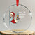 Funny Xmas Wine Crystal Glass Ornament Full Of Holiday Spirit Santa TS11 Transparent Glass 3'' Circle Print Your Wear