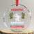 Funny Xmas Yule Krampus Is Coming Mistletoe Crystal Glass Ornament - Print Your Wear