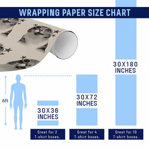 Funny Y2k Cat Meme Wrapping Paper Roll Vintage Retro Silly Cats Cats lover Gift TS10 Print Your Wear