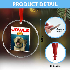 Funny Yellow Lab Jowls Crystal Glass Ornament Labrador Retriever Lover Gift TS12 Print Your Wear
