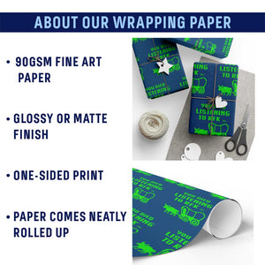 Funny You Died Listening To RFK Jr Wrapping Paper Roll Oregon Trail Cow Wagon - Print Your Wear