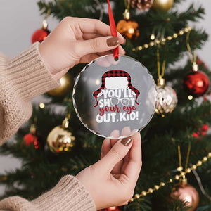 Funny You Will Shoot Your Eye Out Kid Crystal Glass Ornament Christmas Movie Glasses Hat TS11 Print Your Wear