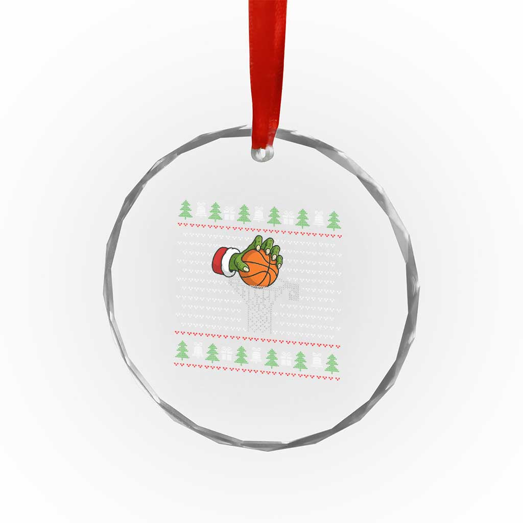 Funny Zombie Hand Basketball Xmas Gift Crystal Glass Ornament TS12 Print Your Wear