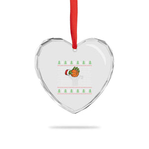 Funny Zombie Hand Basketball Xmas Gift Heart Crystal Glass Ornament TS12 Print Your Wear