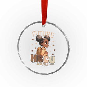 Future HBCU Grad Black Girl Crystal Glass Ornament College Bound Pride Black Excellence Supporters TS02 Print Your Wear