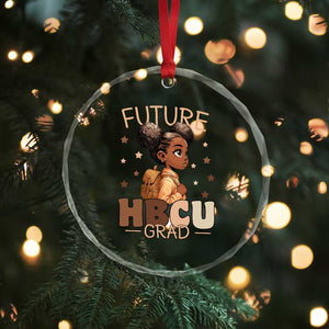 Future HBCU Grad Black Girl Crystal Glass Ornament College Bound Pride Black Excellence Supporters TS02 Print Your Wear
