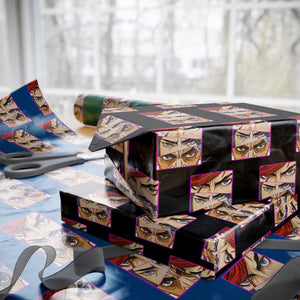 Futuristic Legends Anime Eyes Wrapping Paper Roll Gift For League Gamer Fans TS12 Black Print Your Wear