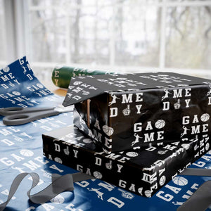 Game Day Basketball Wrapping Paper Roll Basketball Mom Sports Fan TS10 Black Print Your Wear