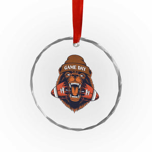 Game Day Fierce BR Biting Ball Crystal Glass Ornament Football Player Gift TS12 Print Your Wear