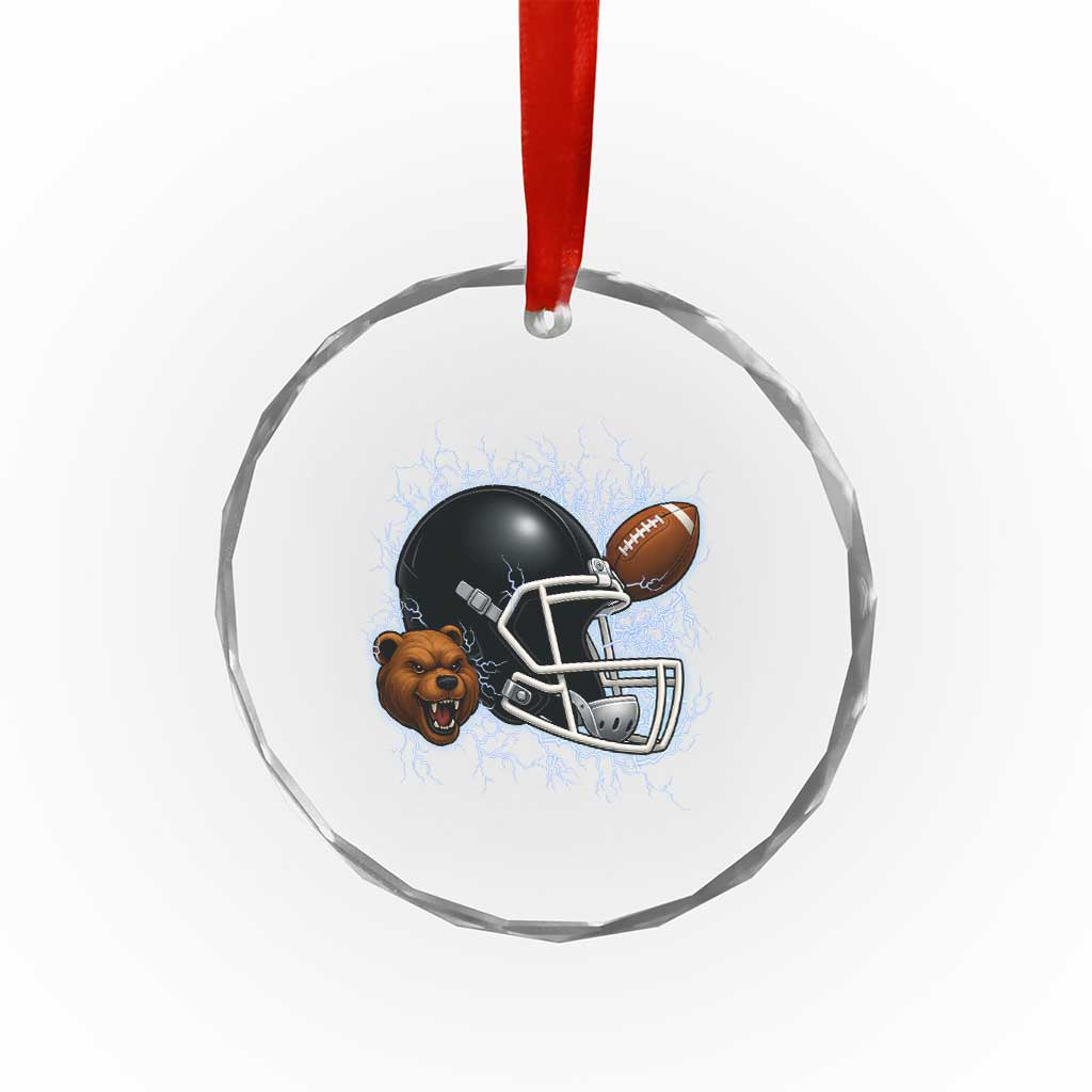 Game Day Sports Fan Gift Crystal Glass Ornament Lightning Bear Helmet TS12 Print Your Wear
