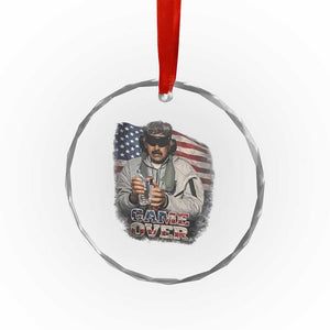 Game Over Maduro Dictator Crystal Glass Ornament Political Justice American Flag Politics Satire TS02 Print Your Wear