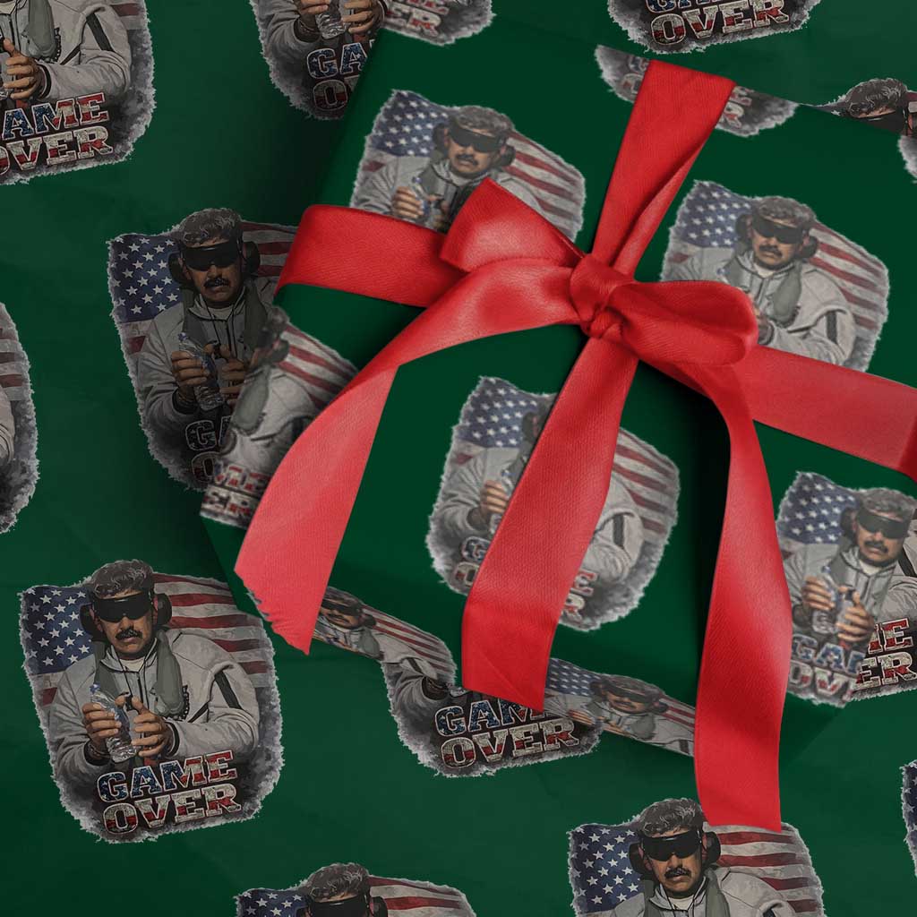 Game Over Maduro Dictator Wrapping Paper Roll Political Justice American Flag Politics Satire TS02 Green Print Your Wear