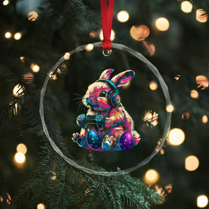Gamer Rabbit Crystal Glass Ornament Cute Bunny Gaming Eggs Funny Video Games Easter TS10 Print Your Wear