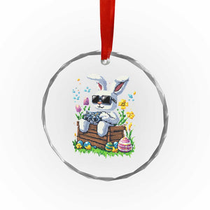 Gamer Rabbit Crystal Glass Ornament Cute Bunny Gaming Eggs Video Games Easter Pixel Garden TS10 Print Your Wear