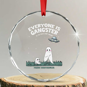 Gangster Til The Pants Start Walkin Nightcrawler Crystal Glass Ornament Funny Cryptid Hunter TS12 Transparent Glass 3'' Circle Print Your Wear