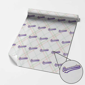 Geauxmaha Vintage Throwback Design Wrapping Paper Roll Gold Baseball Fan TS02 Christmas Plaid Print Your Wear