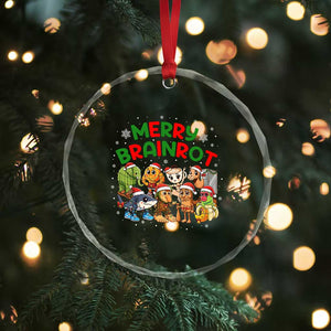 Gen Z Italian Merry Brainrot Christmas Crystal Glass Ornament Meme Holiday Gift TS12 Print Your Wear