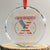 Generation X Crystal Glass Ornament Proud Member Of The F Your Feelings Gen X 1965 1981 Retro American Flag TS02 Transparent Glass 3'' Circle Print Your Wear