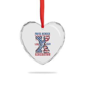 Generation X Heart Crystal Glass Ornament Proud Member Of The F Your Feelings Gen X 1965 1981 American Flag TS02 Print Your Wear