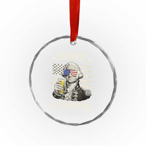 George Sloshington Washington Crystal Glass Ornament 4th of July America Flag Beer TS14 Print Your Wear