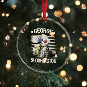 George Sloshington Washington Crystal Glass Ornament 4th of July America Flag Beer TS14 Print Your Wear