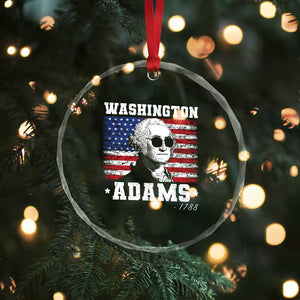 George Washington 1788 Crystal Glass Ornament Funny 4th of July Retro President Campaign USA Flag TS10 Print Your Wear
