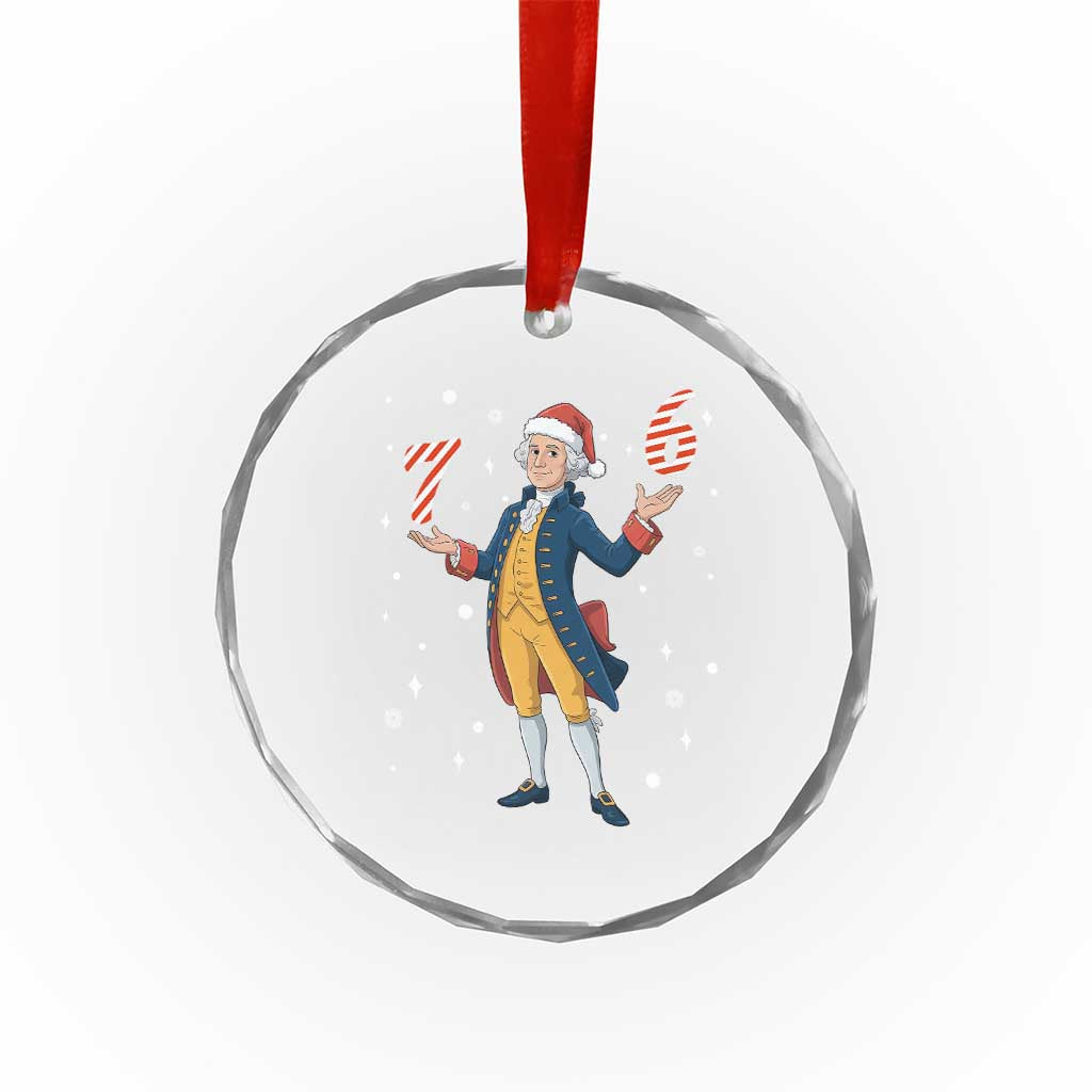 George Washington 67 Meme Crystal Glass Ornament Funny Christmas Gift TS12 Print Your Wear