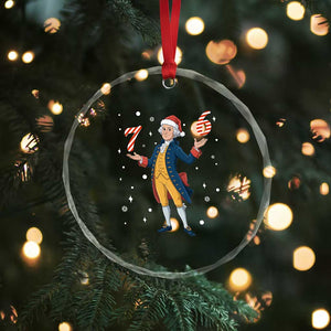 George Washington 67 Meme Crystal Glass Ornament Funny Christmas Gift TS12 Print Your Wear