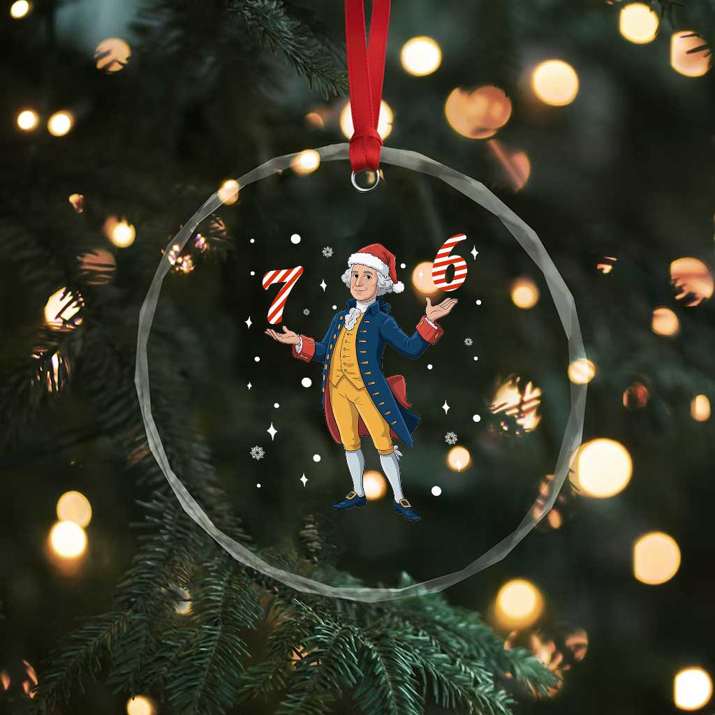 George Washington 67 Meme Crystal Glass Ornament Funny Christmas Gift TS12 Print Your Wear